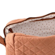 Trousse de toilette bébé marron en coton Newmamz - autour de bebe