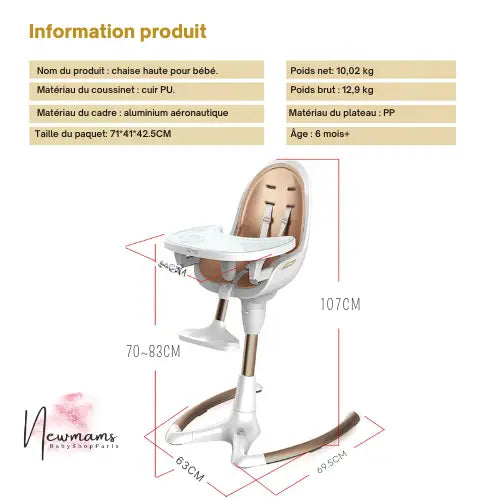 Chaise Haute Bébé HotBabySeat - Baby Product
