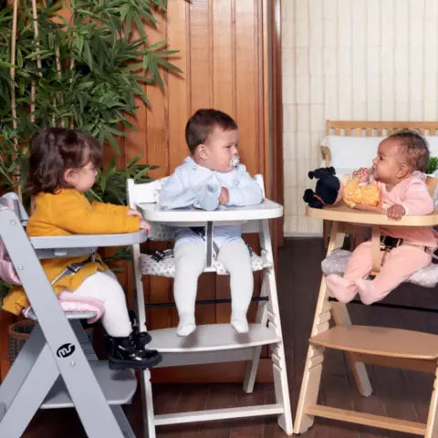 Wooden baby high chair
