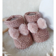 Chaussons en tricot Bébé en Laine et Cachemire - Trésor