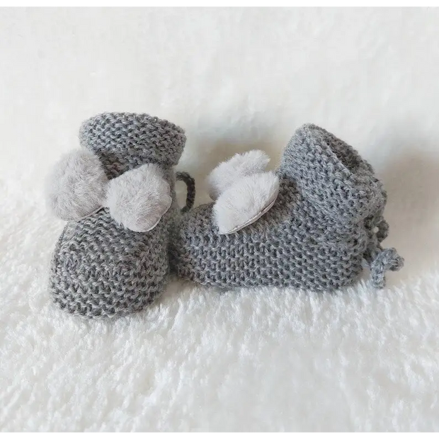 Chaussons en tricot Bébé en Laine et Cachemire - Trésor