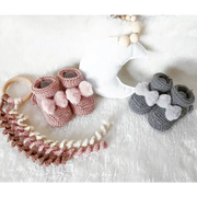 Chaussons en tricot Bébé en Laine et Cachemire - Trésor