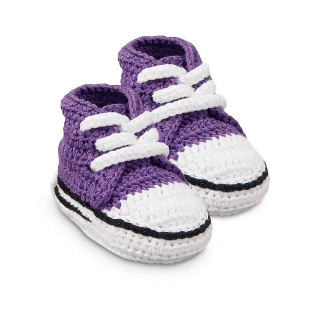 Chaussons en Crochet Unisexes pour Bébé | Style Converse