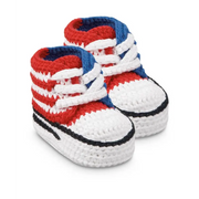 Chaussons en Crochet Unisexes pour Bébé | Style Converse