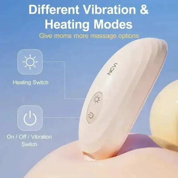 HURRISE masseur de sein Masseur de lactation chauffant débloquant les  vibrations du sein masseur d'allaitement universel pour les - Cdiscount  Electroménager