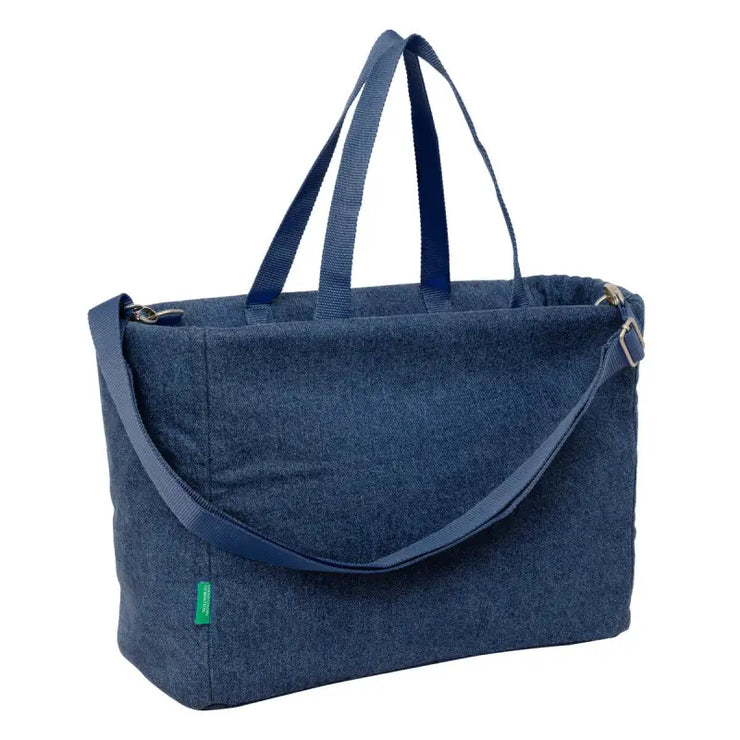 Sac Benetton Denim Bleu 40 x 31 x 17 cm - Bagages Sacs