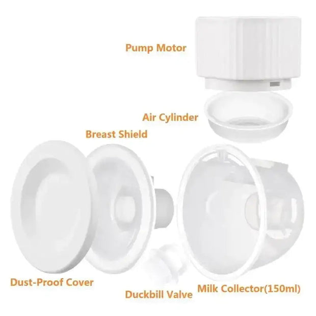 3pcs Tire-lait électrique Bols en silicone Accessoires de pompe  d’allaitement (transparent)